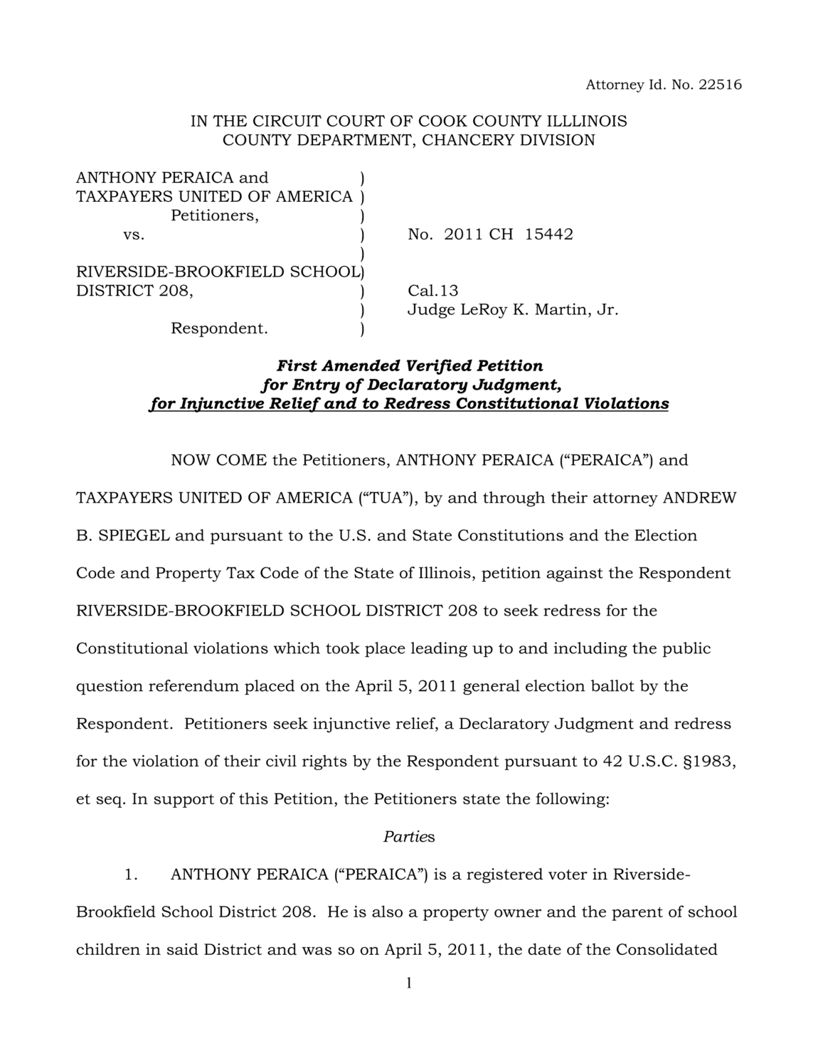 Riverside Brookfield SD 208 Tries To Dismiss Taxpayers' Concerns