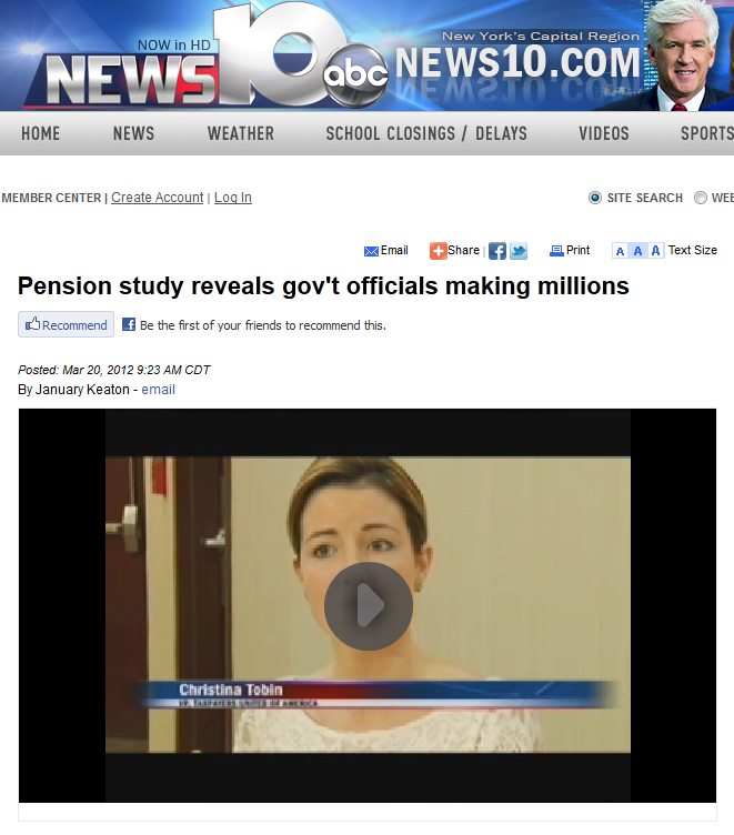 ABC News 10 | Pension study reveals gov't officials making millions