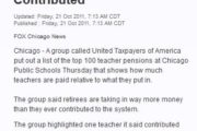 Fox News Chicago | Group Says CPS Teachers Get More in Pension than Contributed