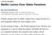 TheLedger.com | Battle Looms Over State Pensions